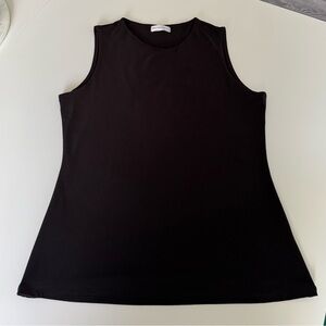 Double Lined Black Tank Top